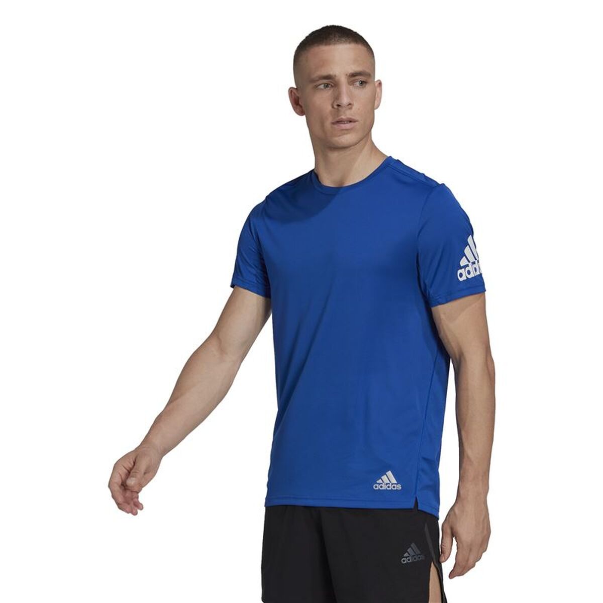 T-shirt med kortärm Herr Adidas HL3968 Blå - 2