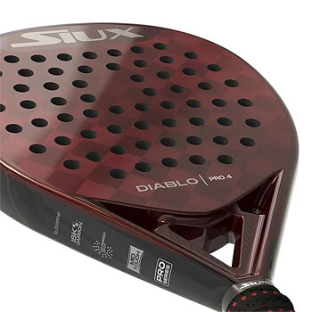 Padelracket Siux Diablo Pro 4 Mörkröd Kol EVA