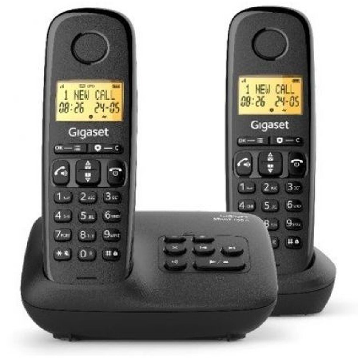 Trådlös Telefon Gigaset BASIC 100 DUO Svart