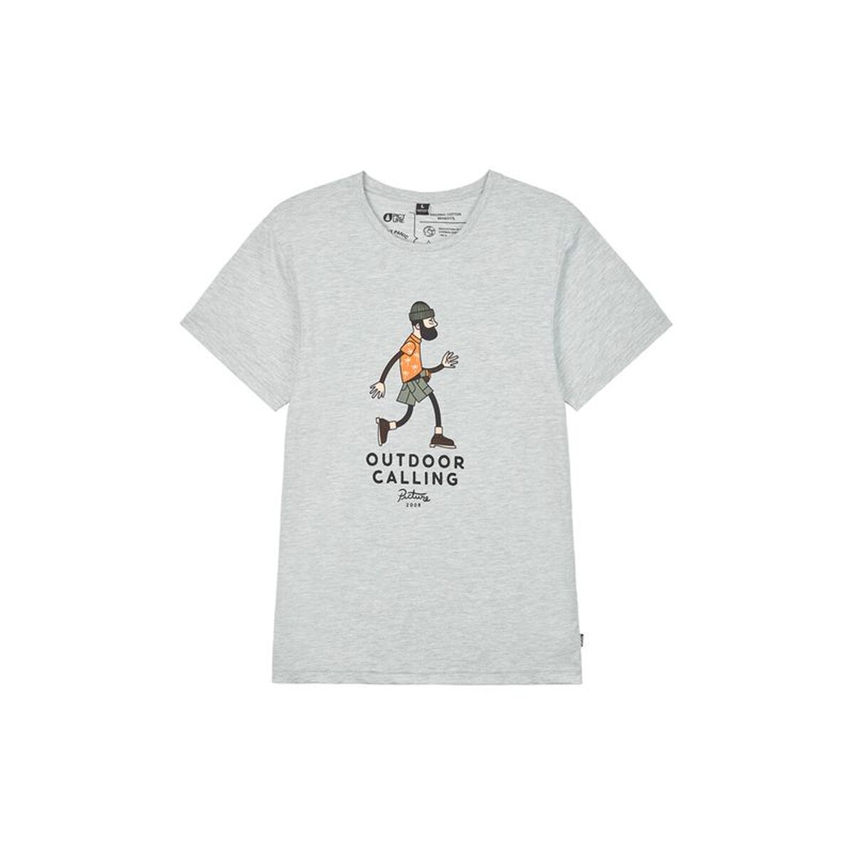 T-shirt med kortärm Herr Picture MTS1021.A Grå