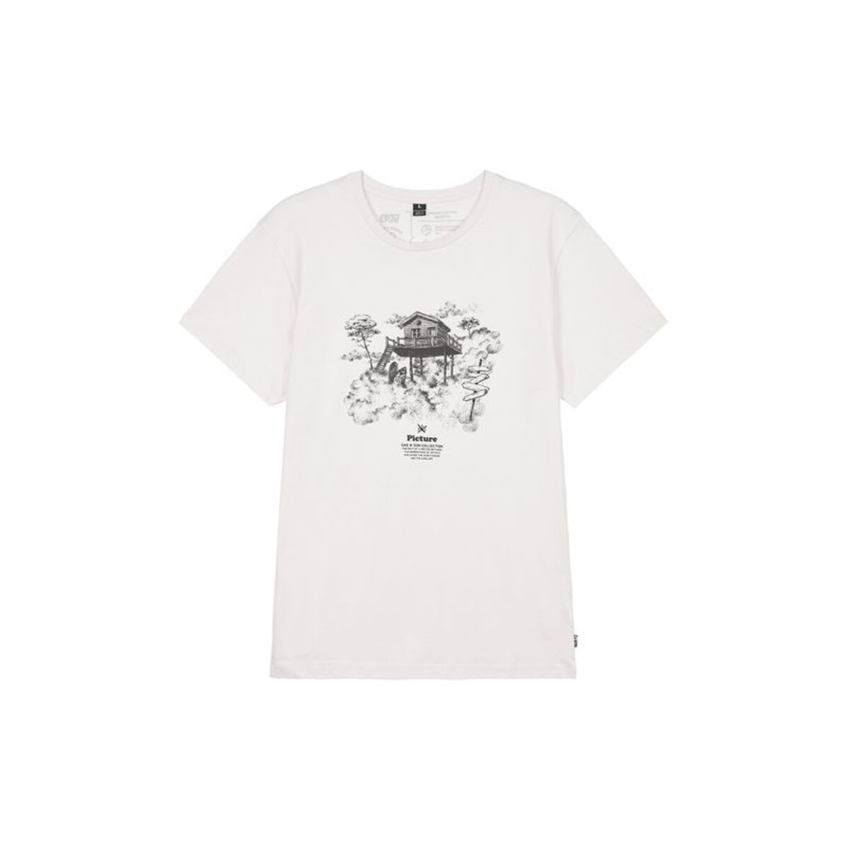 T-shirt med kortärm Herr Picture MTS1056.A Vit