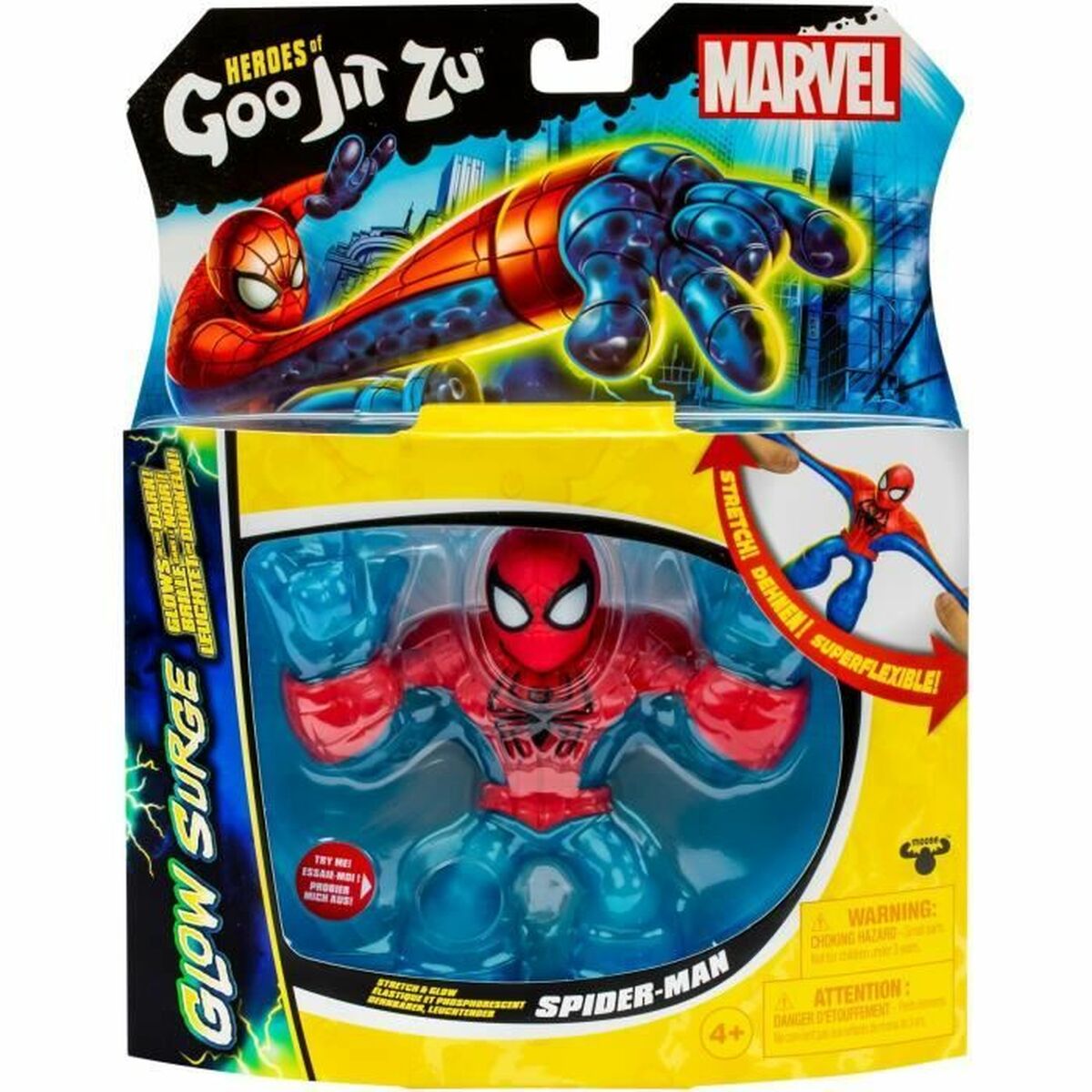 Actionfigurer Spiderman Glow Surge