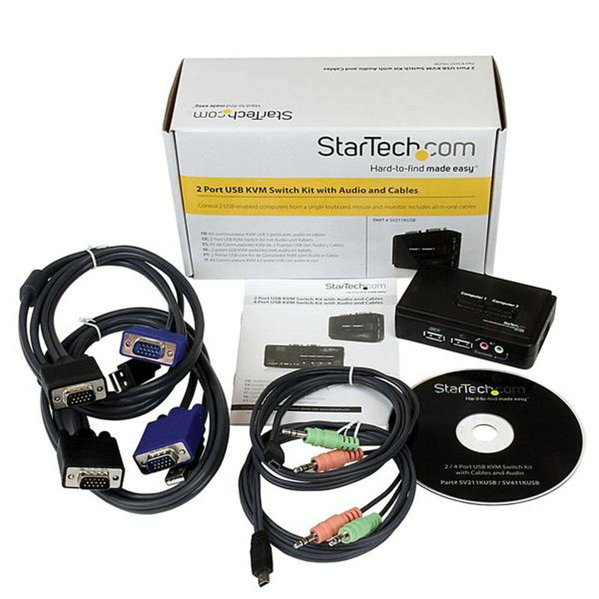 KVM-Brytare Startech SV211KUSB - 3
