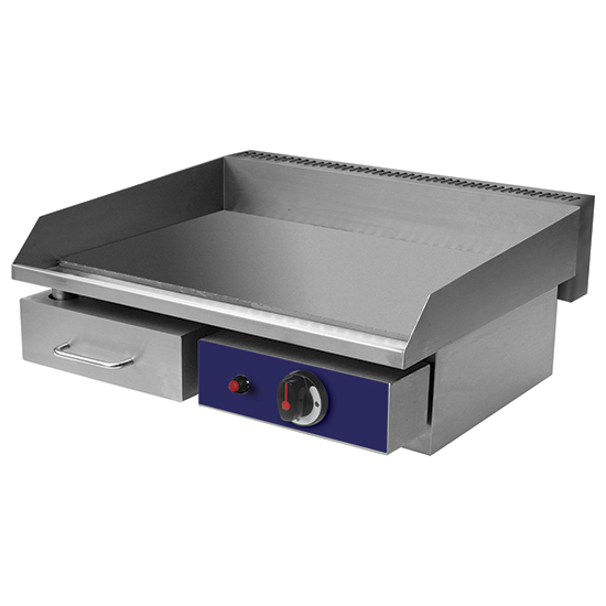 Gasgrillbänk, 1 zon, slät platta