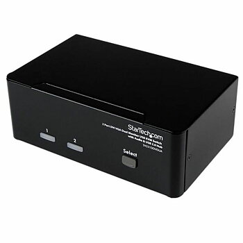 KVM -omvandlare med 2 portar Startech SV231DDVDUA