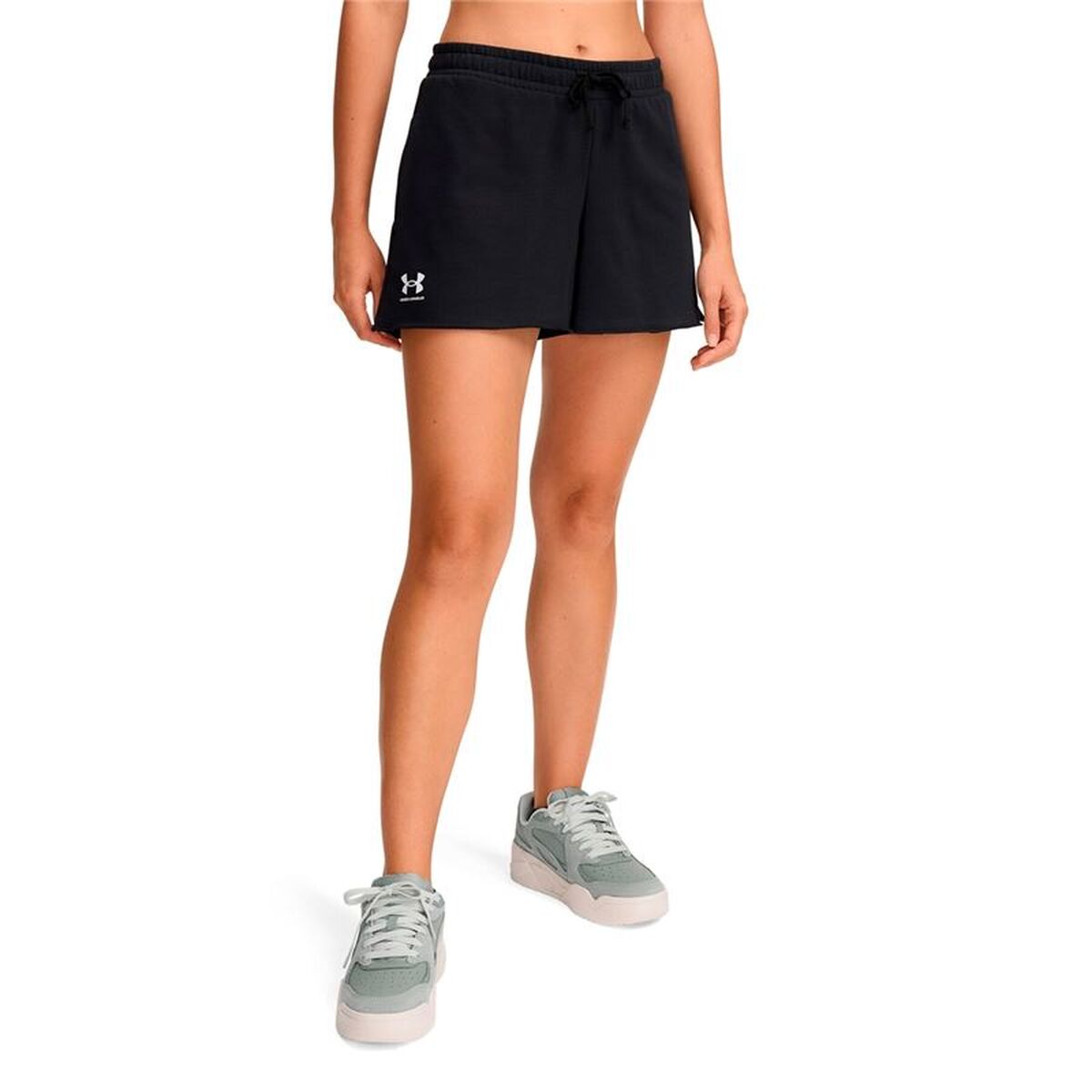 Sportshorts för kvinnor Under Armour Rival Terry Short Svart