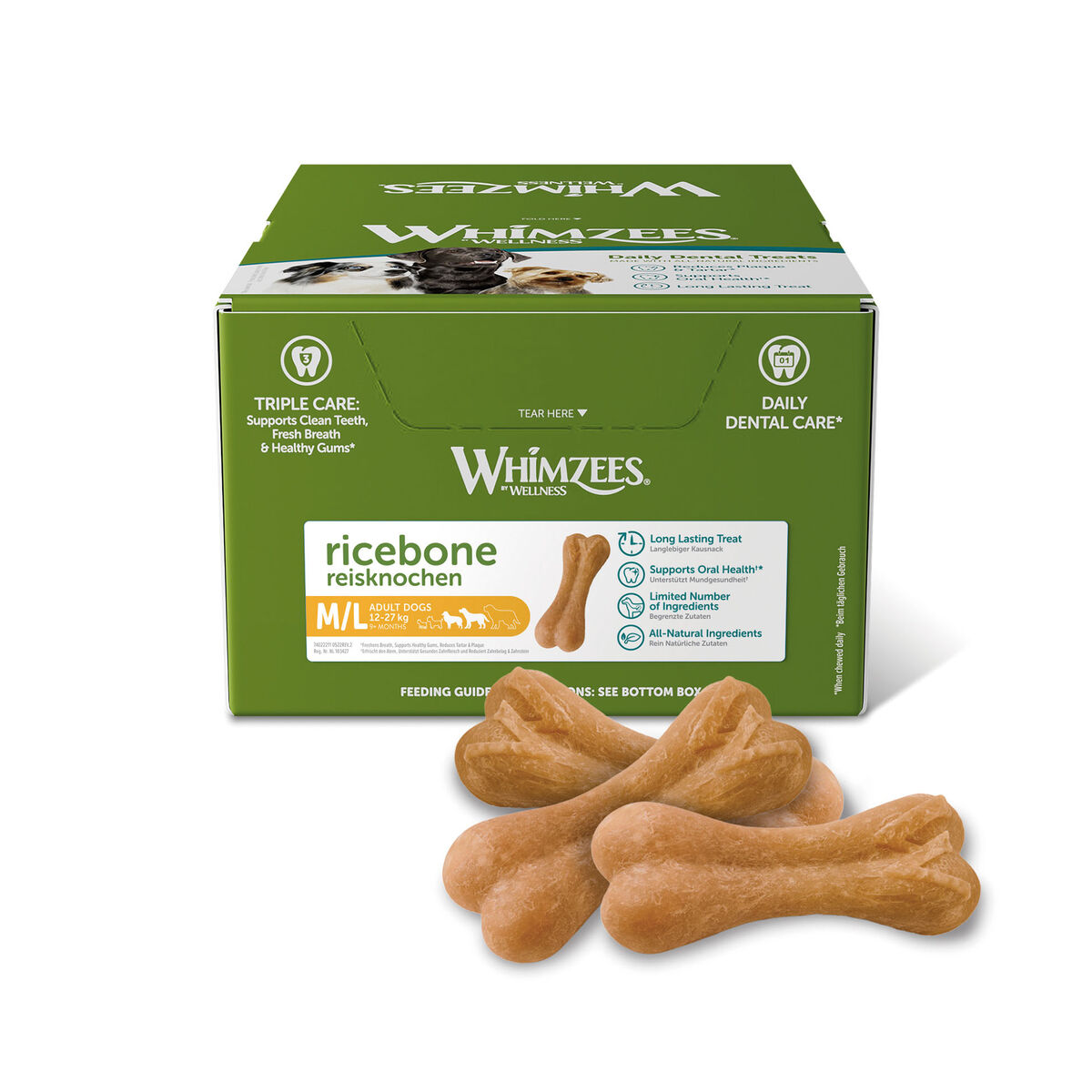 Våt mat Whimzees Ricebone 50 antal
