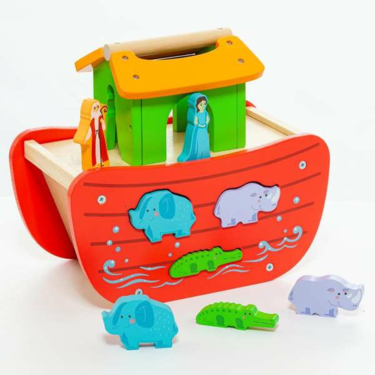 Playset Moltó Noah's ark Trä 17 Delar - 3