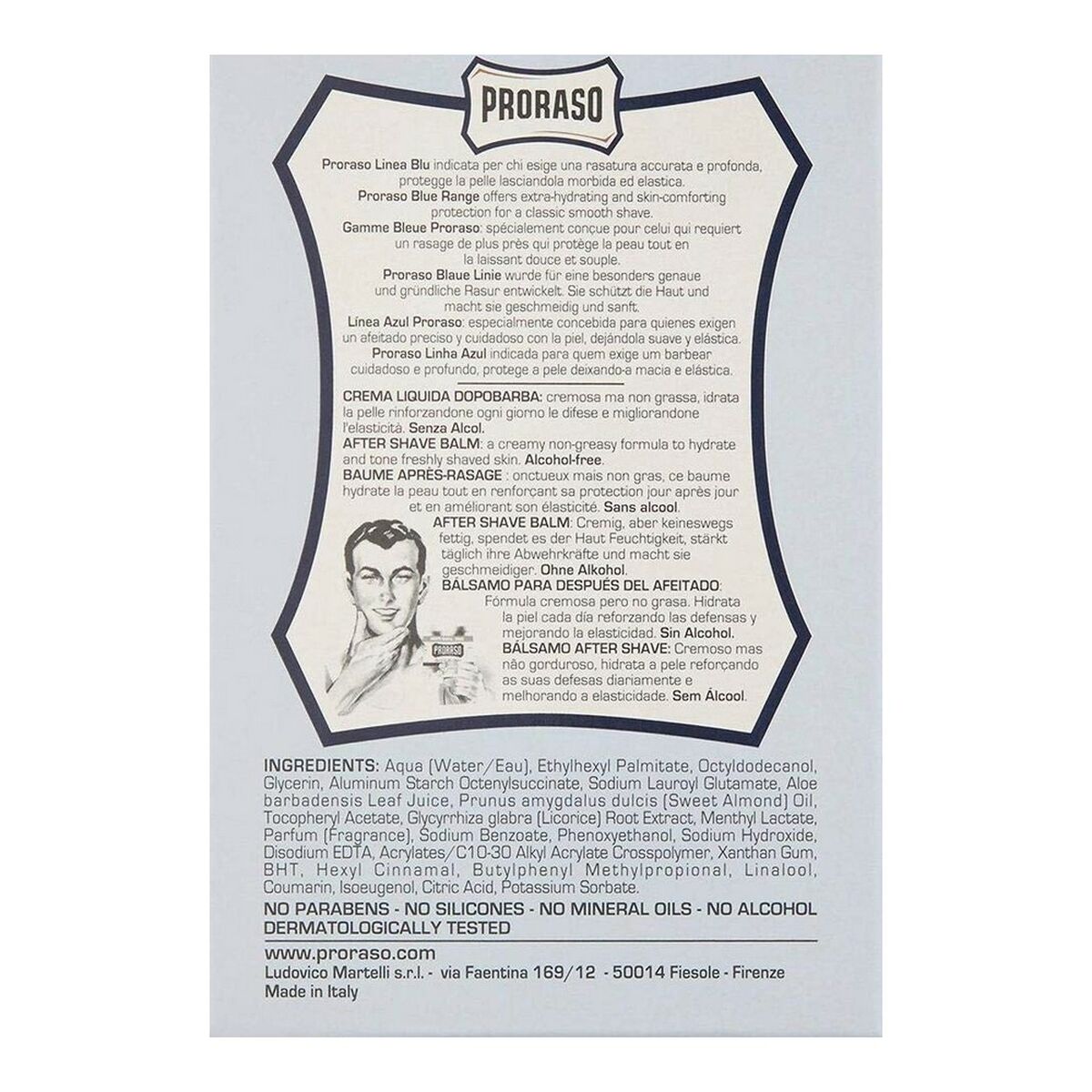 Rakvatten balsam Proraso Blue E 100 ml - 3