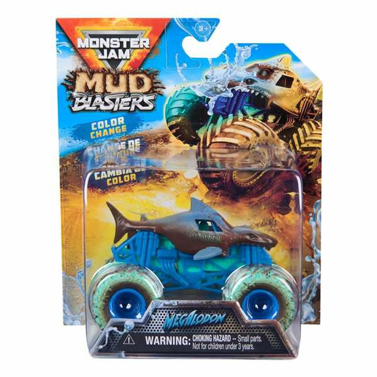 Monster Truck Monster Jam Mud Blasters 1:64 Blå - 2