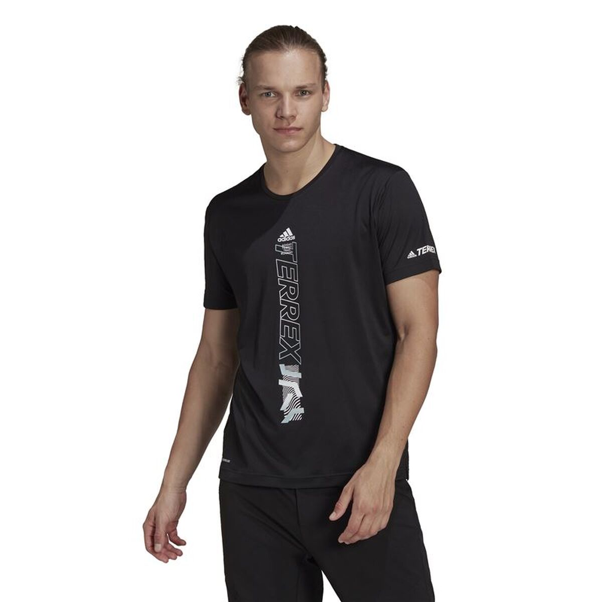 T-shirt med kortärm Herr Adidas HA7556 Svart - 2