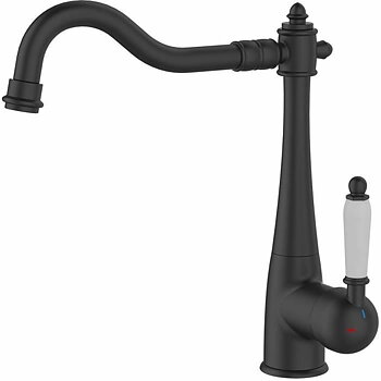 Kitchen Tap Rousseau RETRO Svart Mattfihish