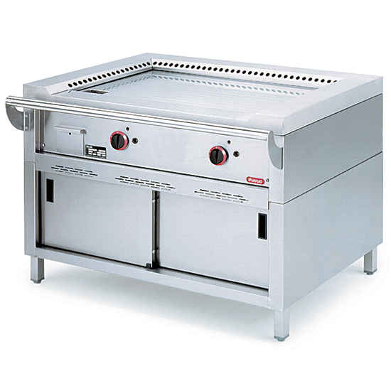Gas teppanyaki , 2 zoner
