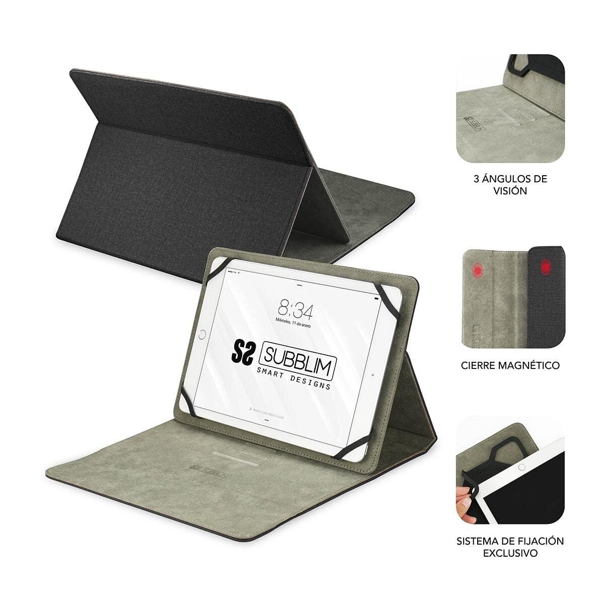 Fodral till Läsplatta Subblim SUB-CUT-1CT001 Svart
