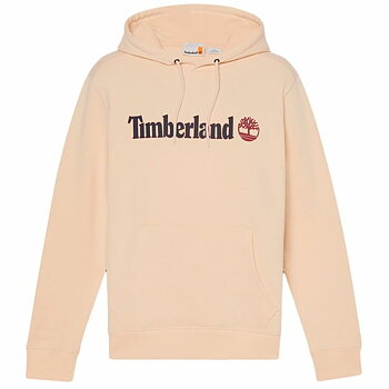 Tröja med huva Herr Timberland Kennebec River Linear Logo Beige