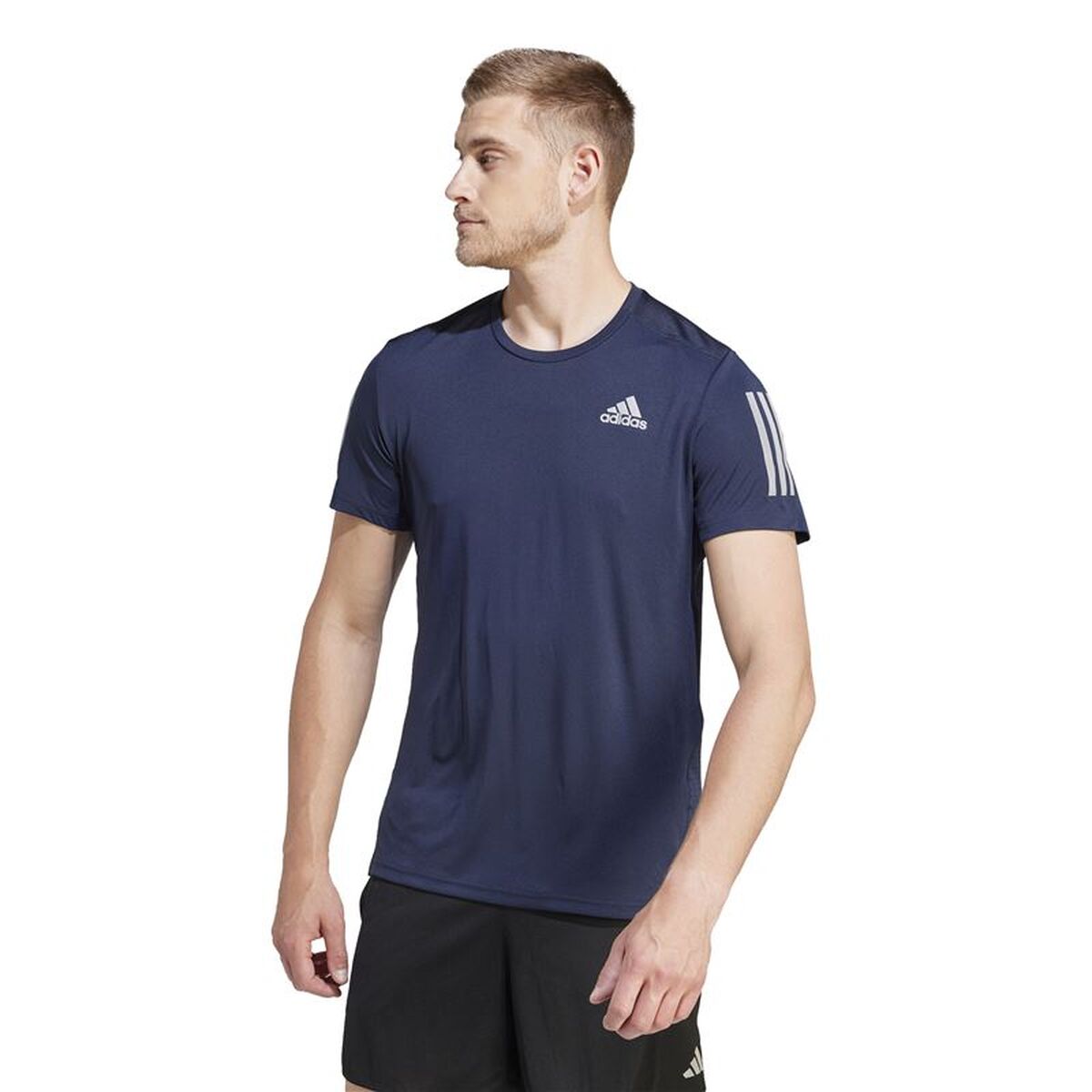 T-shirt med kortärm Herr Adidas Blå - 2