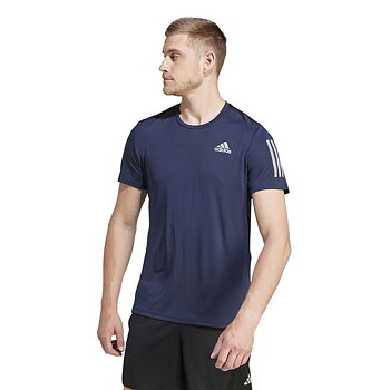 T-shirt med kortärm Herr Adidas Blå