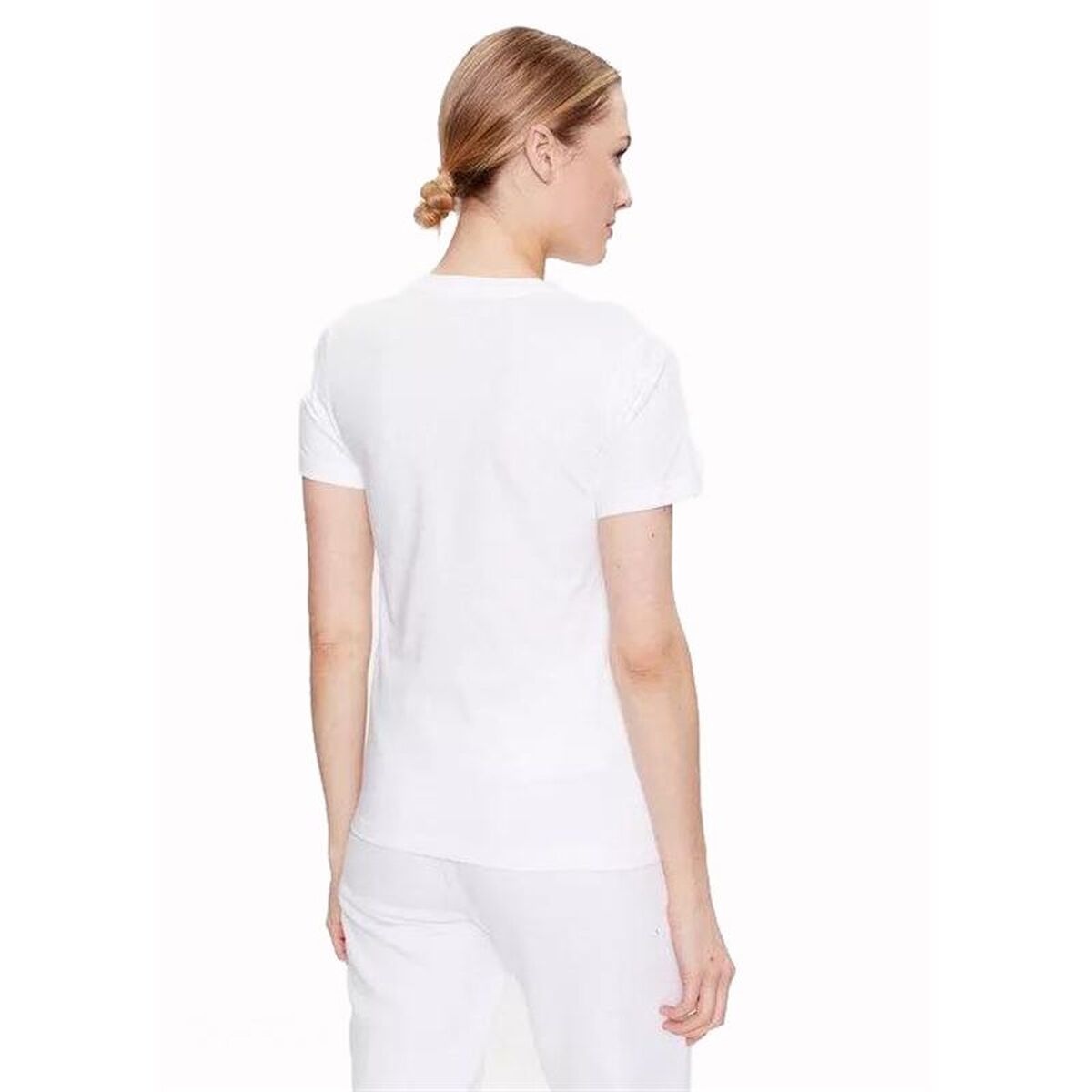 T-shirt med kortärm Dam Converse 10024538-A01 Vit - 2