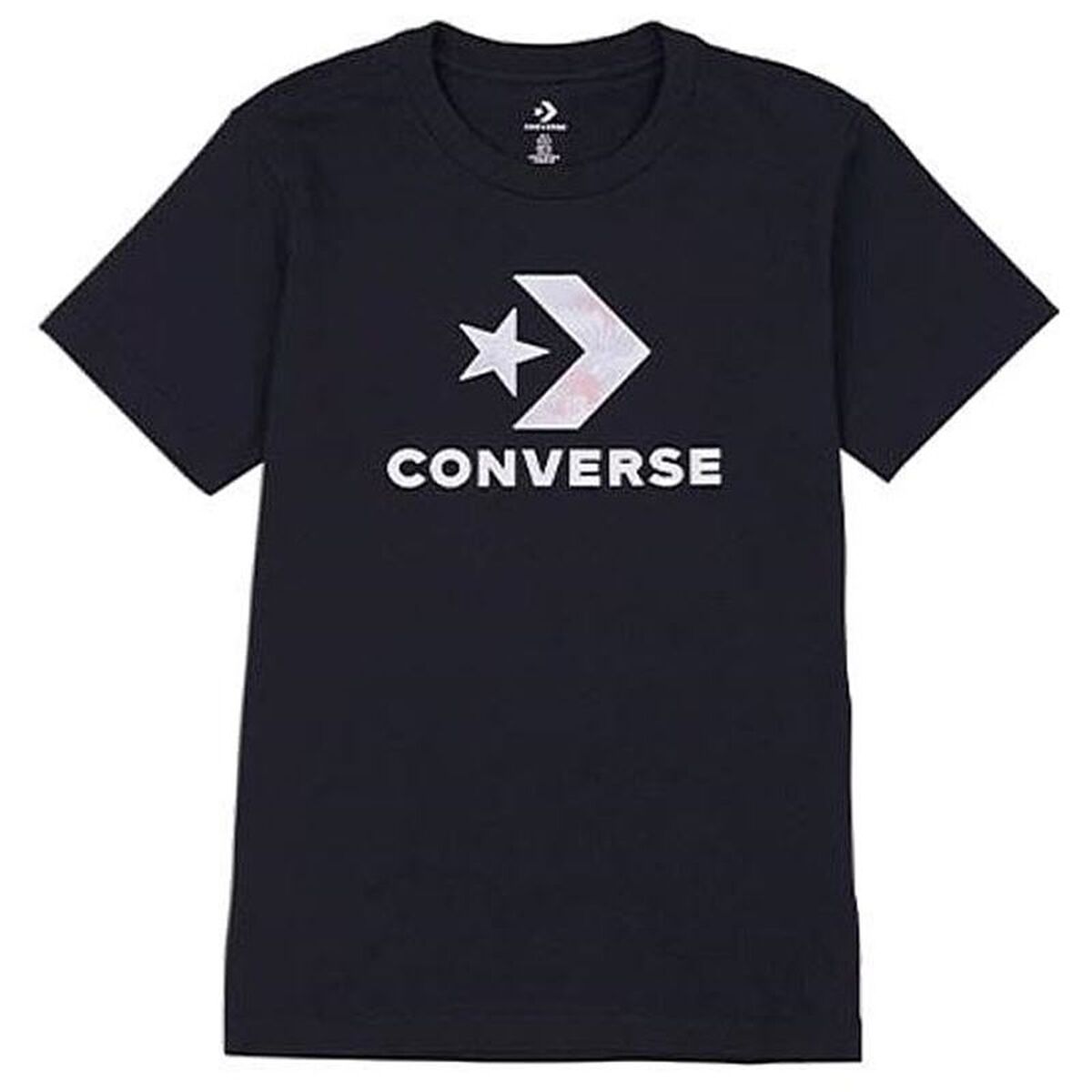 T-shirt med kortärm Dam Converse 10024538-A02 Svart