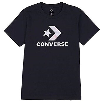 T-shirt med kortärm Dam Converse 10024538-A02 Svart