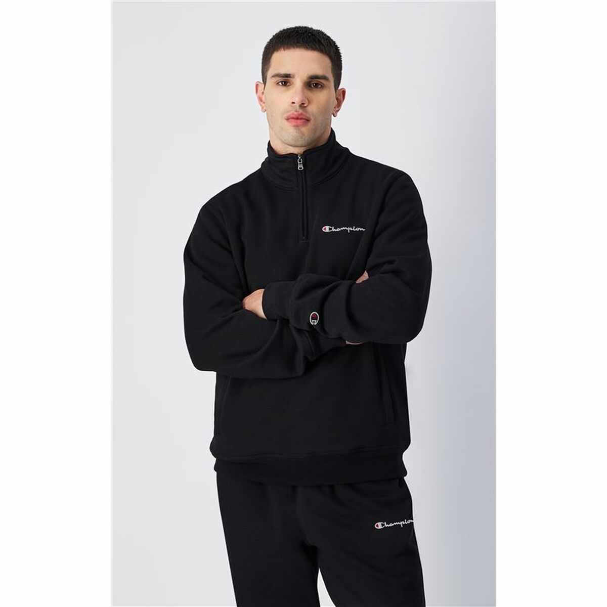 Tröja utan huva Herr Champion Half Zip - 2