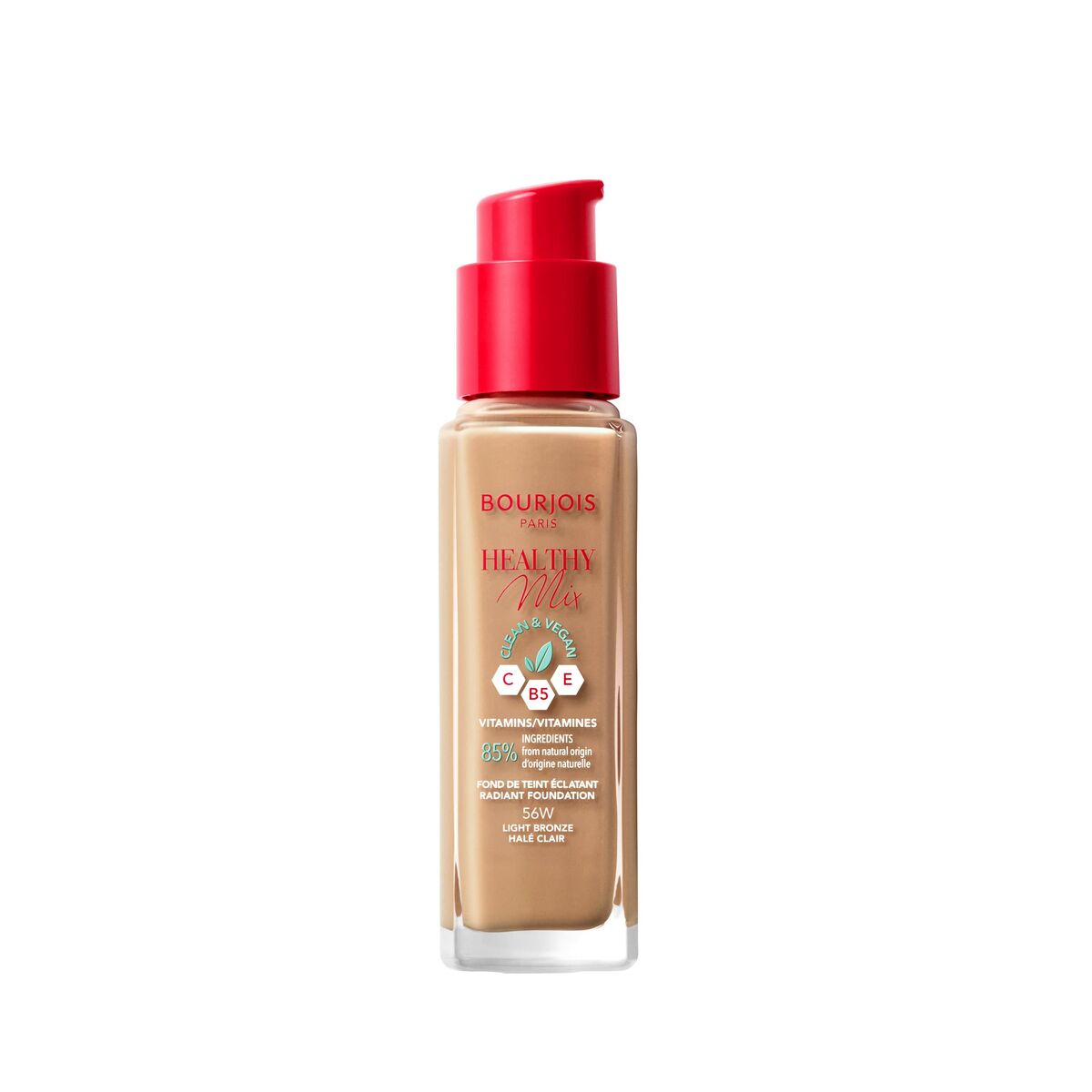Flytande makeupbas Bourjois Healthy Mix 56-light bronze Nº 56-Light Bronze 30 ml