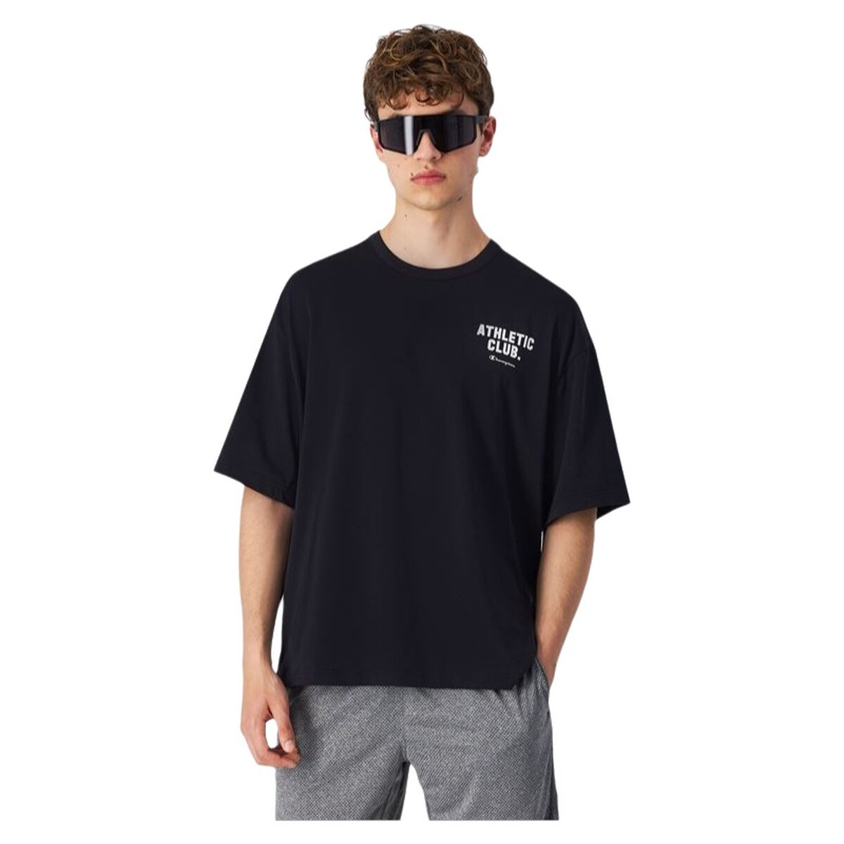 T-shirt med kortärm Herr Champion SS Svart
