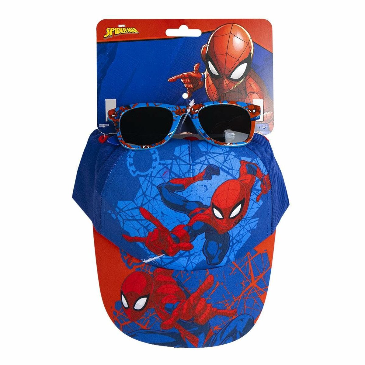 Barnsolglasögon Spider-Man 53 cm Keps