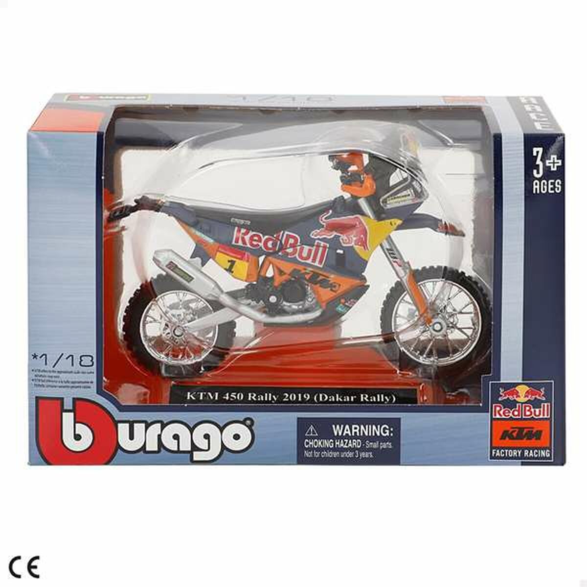 Motorcykel Bburago Wrb Ktm Cross 1:18 - 3