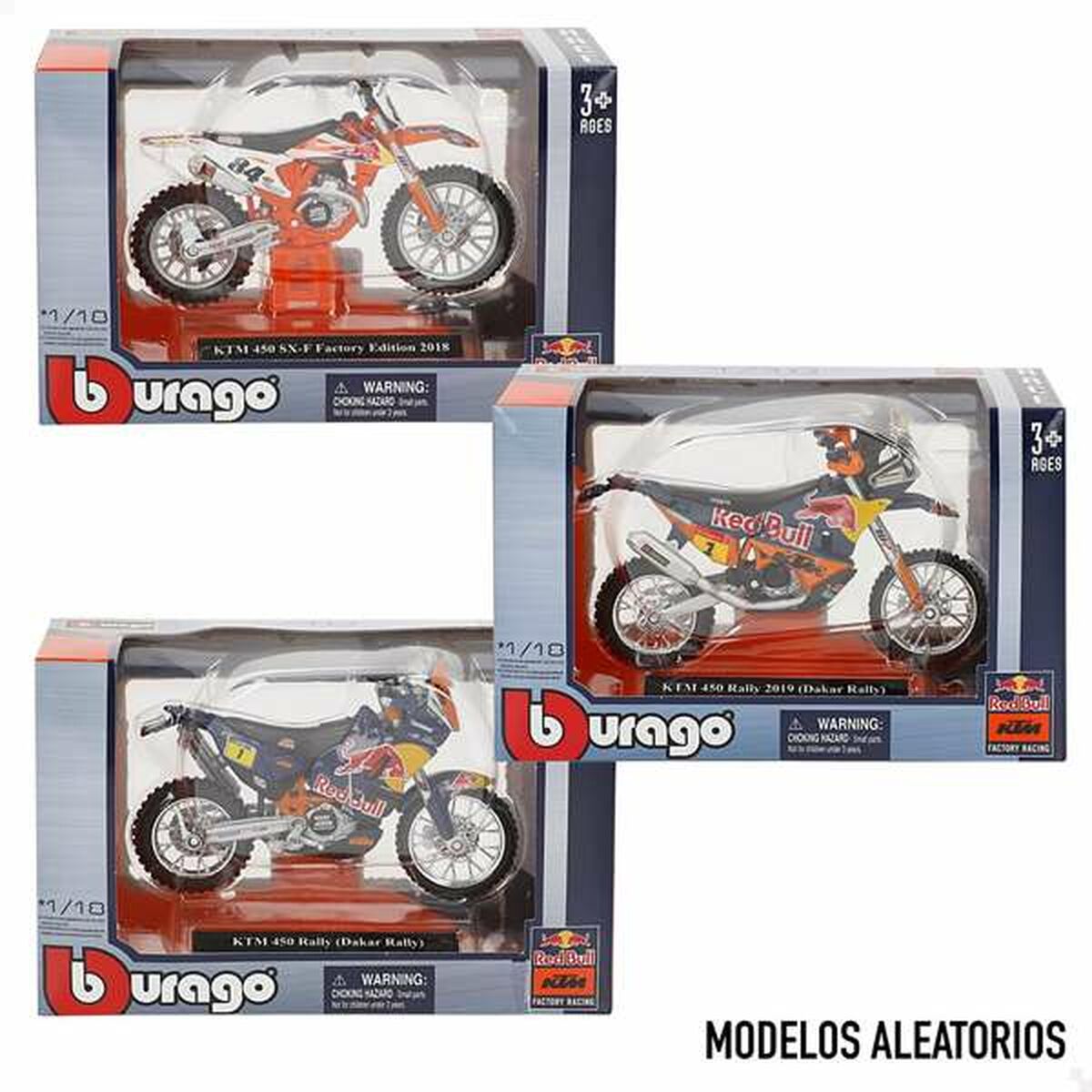 Motorcykel Bburago Wrb Ktm Cross 1:18