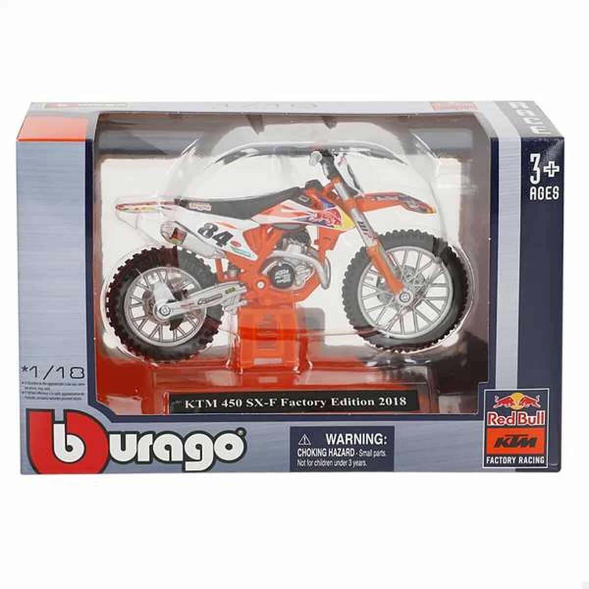 Motorcykel Bburago Wrb Ktm Cross 1:18 - 2