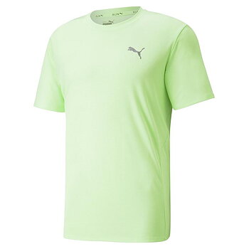 T-shirt med kortärm Herr Puma Run Favorite Limegrön