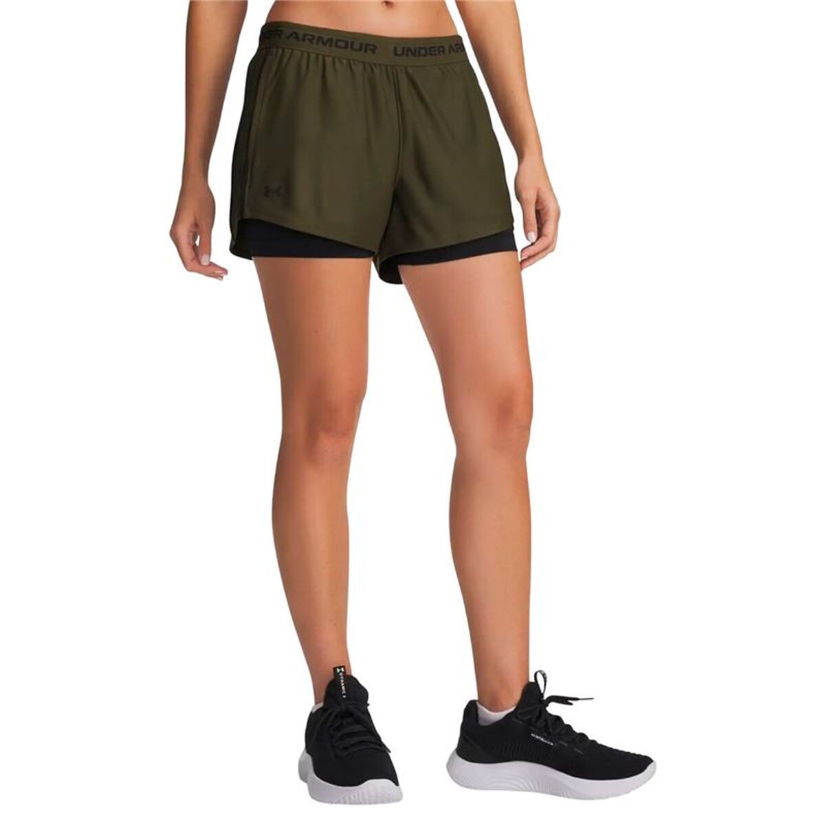 Sportshorts för kvinnor Under Armour Tech Play Up Svart - 2
