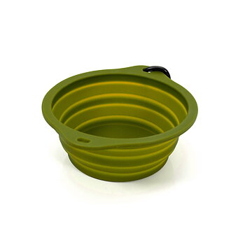 Hopvikbar matskål för Husdjur Gloria Grön Silikon Aluminium 550 ml