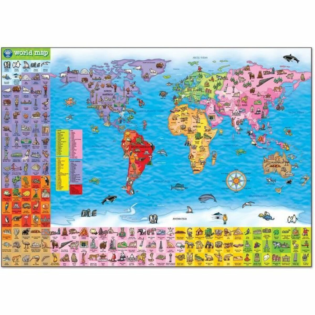 Pussel Orchard World Map (FR) - 3