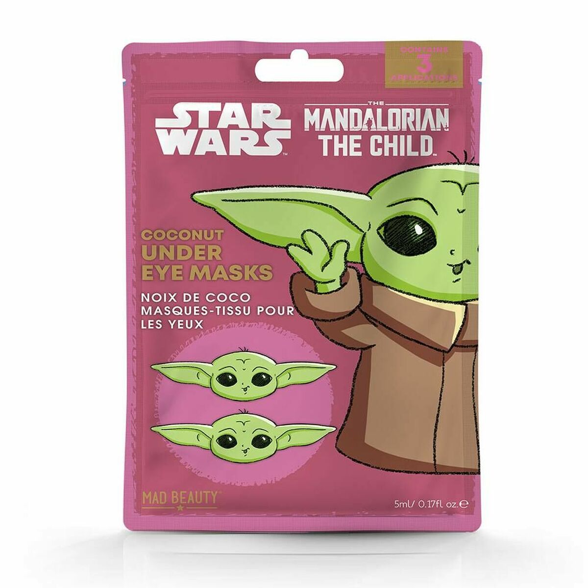 Ansiktsmask för ögonområdet Mad Beauty Mandalorian The Child (5 ml)
