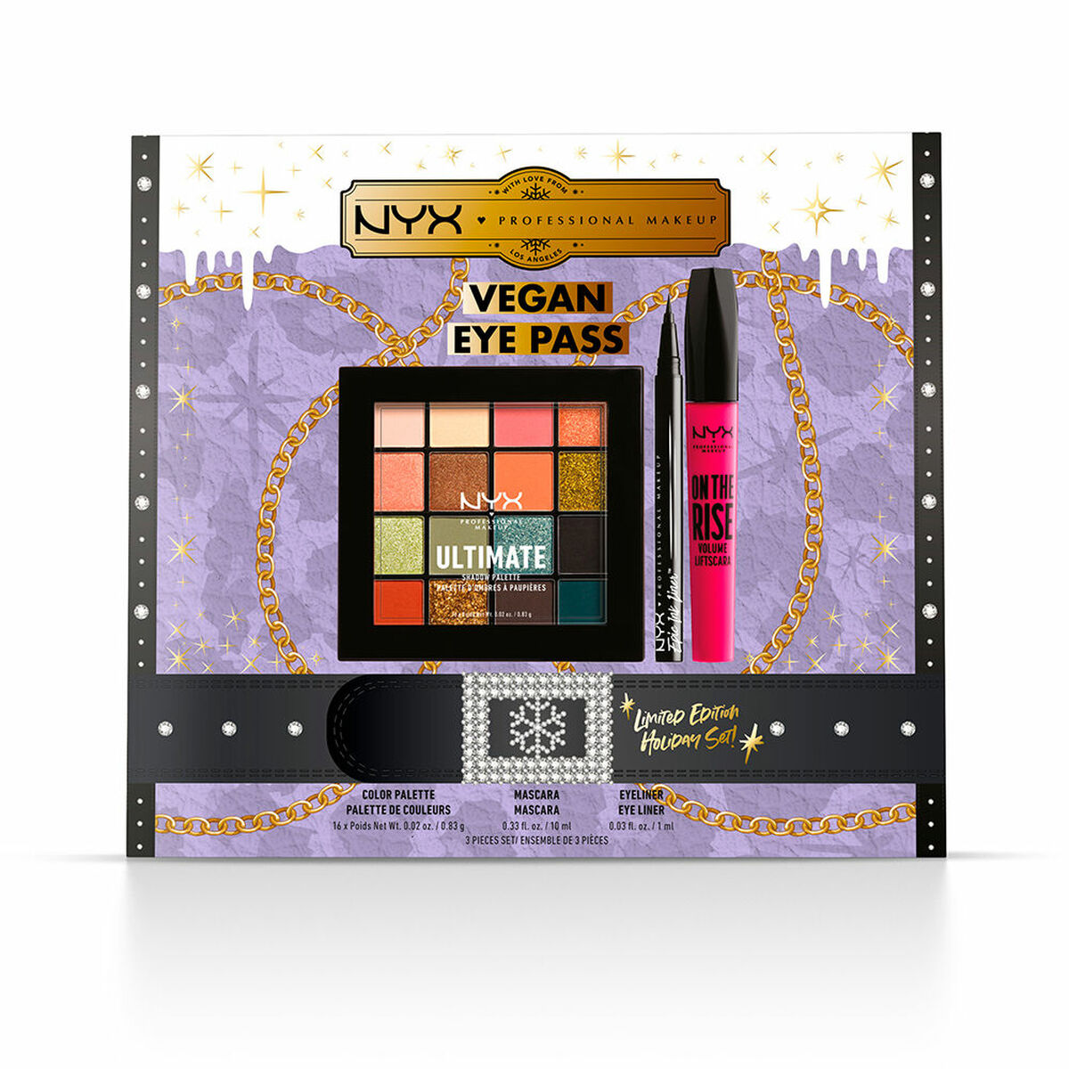 Sminkset NYX Vegan Eye Pass Limited Edition Begränsad utgåva 3 Delar