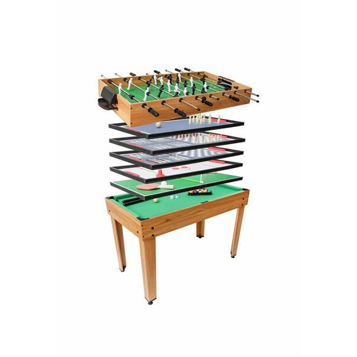Flerspelsbord 106,9 x 60,5 x 81 cm 7-i-1