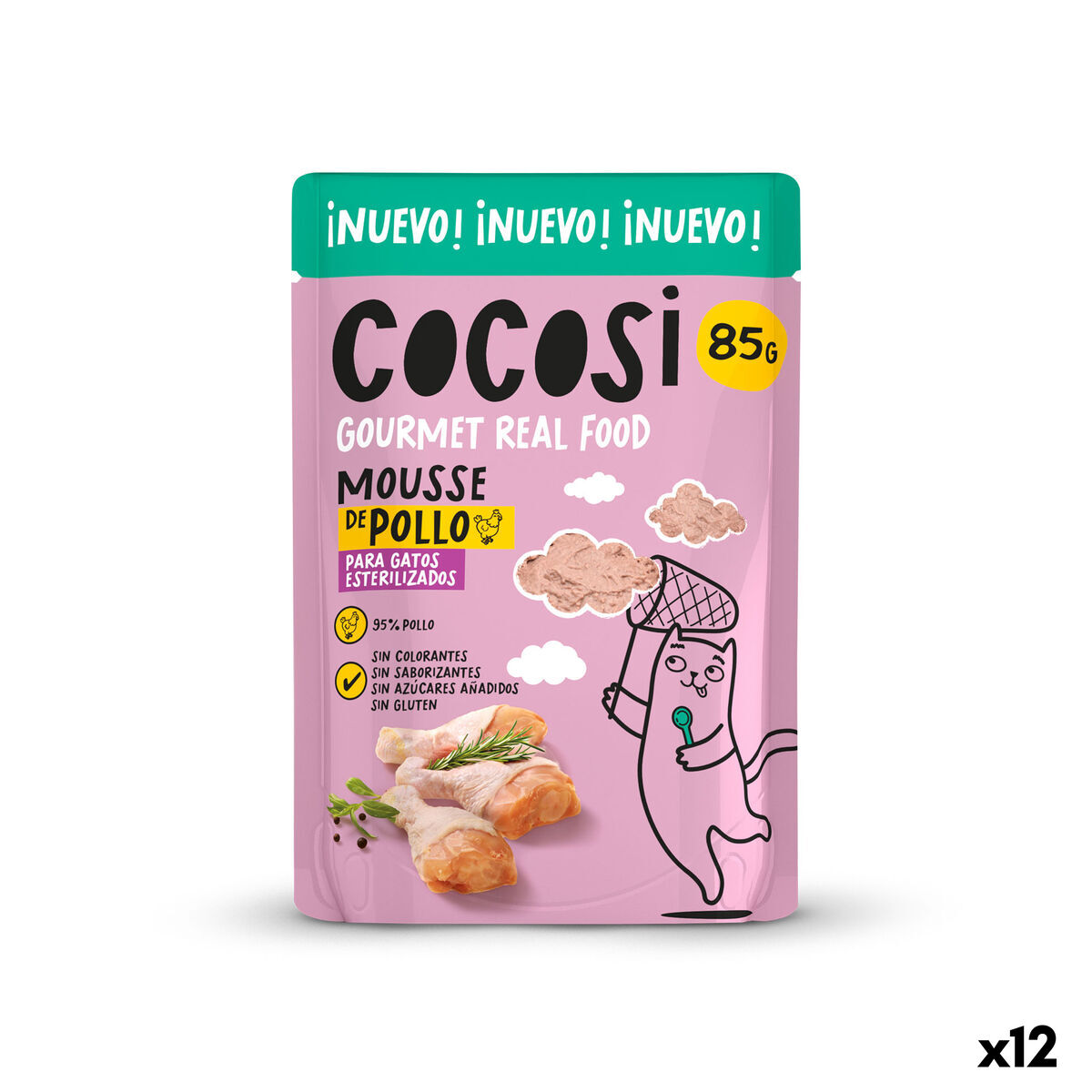 Kattmat Cocosi Gourmet Real Food 80 g 12 antal