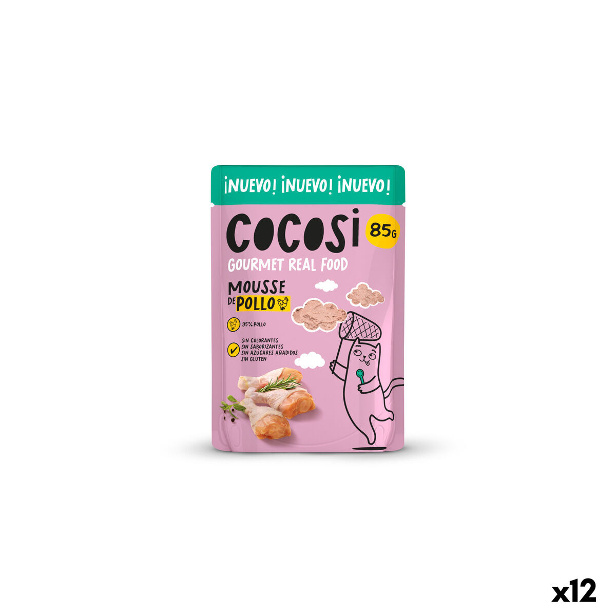 Kattmat Cocosi Gourmet Real Food 80 g 12 antal