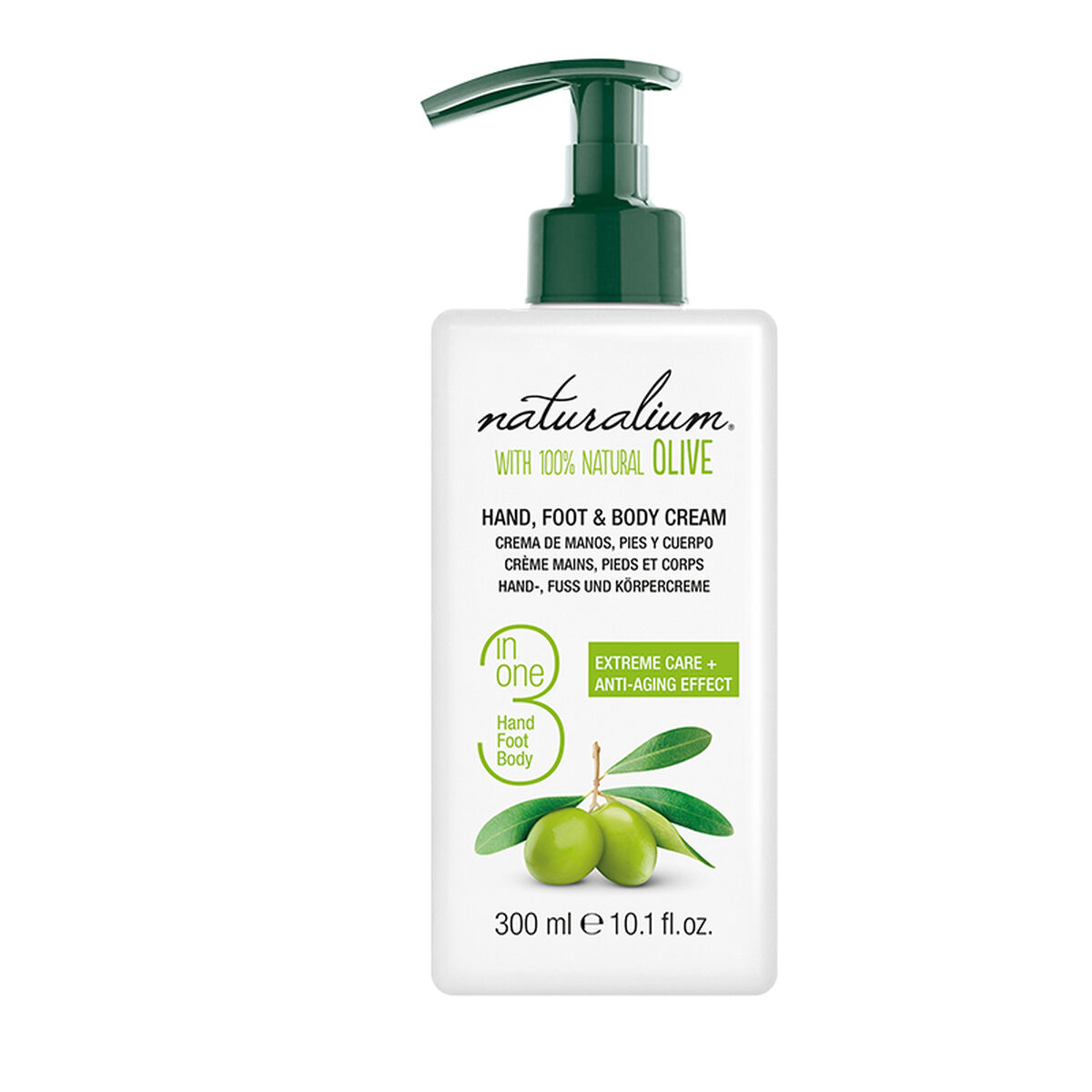 Olivkroppskräm Oliva 100% Naturalium 300 ml