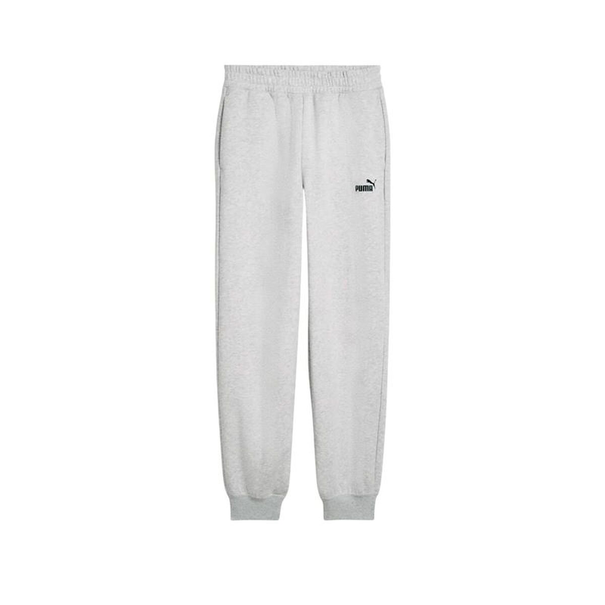 Långa träningsbyxor Puma Essentials Small No. 1 Logo Ljusgrå Kvinna