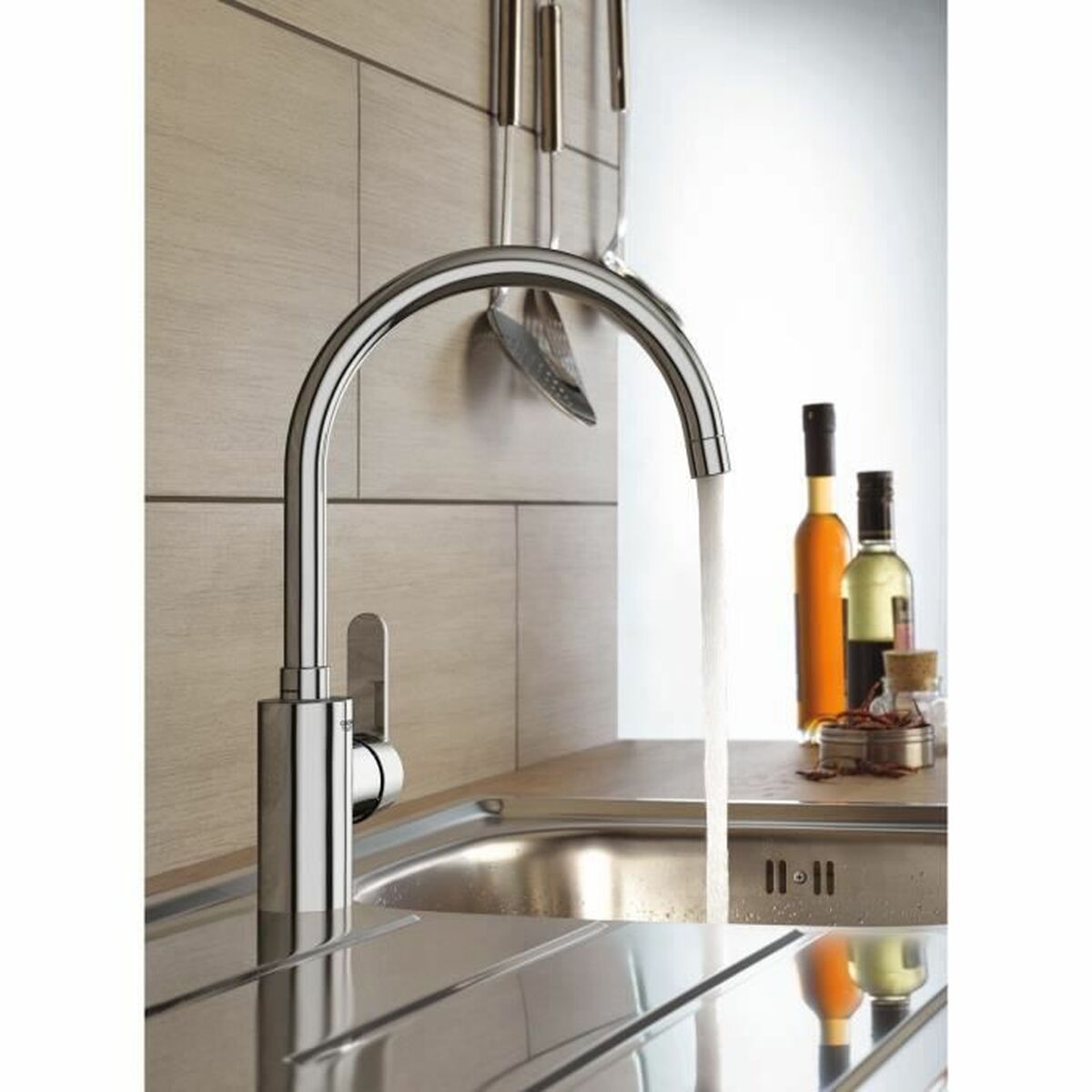 Kitchen Tap Grohe Get - 31494001 C-formad Metall - 2