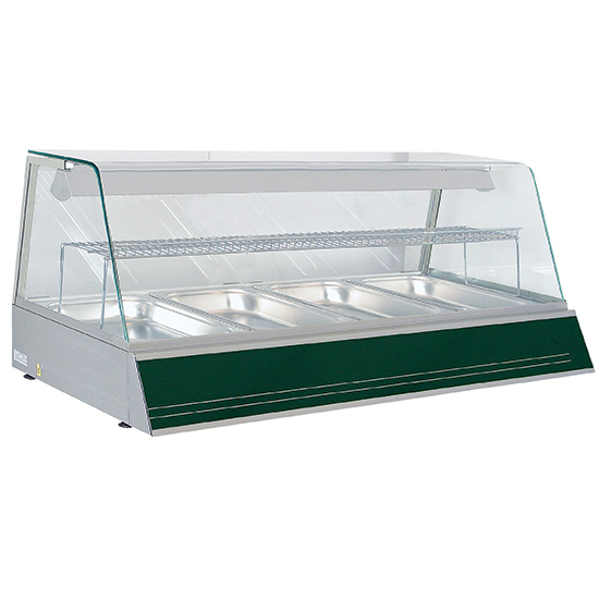 Visningsdisplay, bänk, 4x GN 1/1 h 40 mm