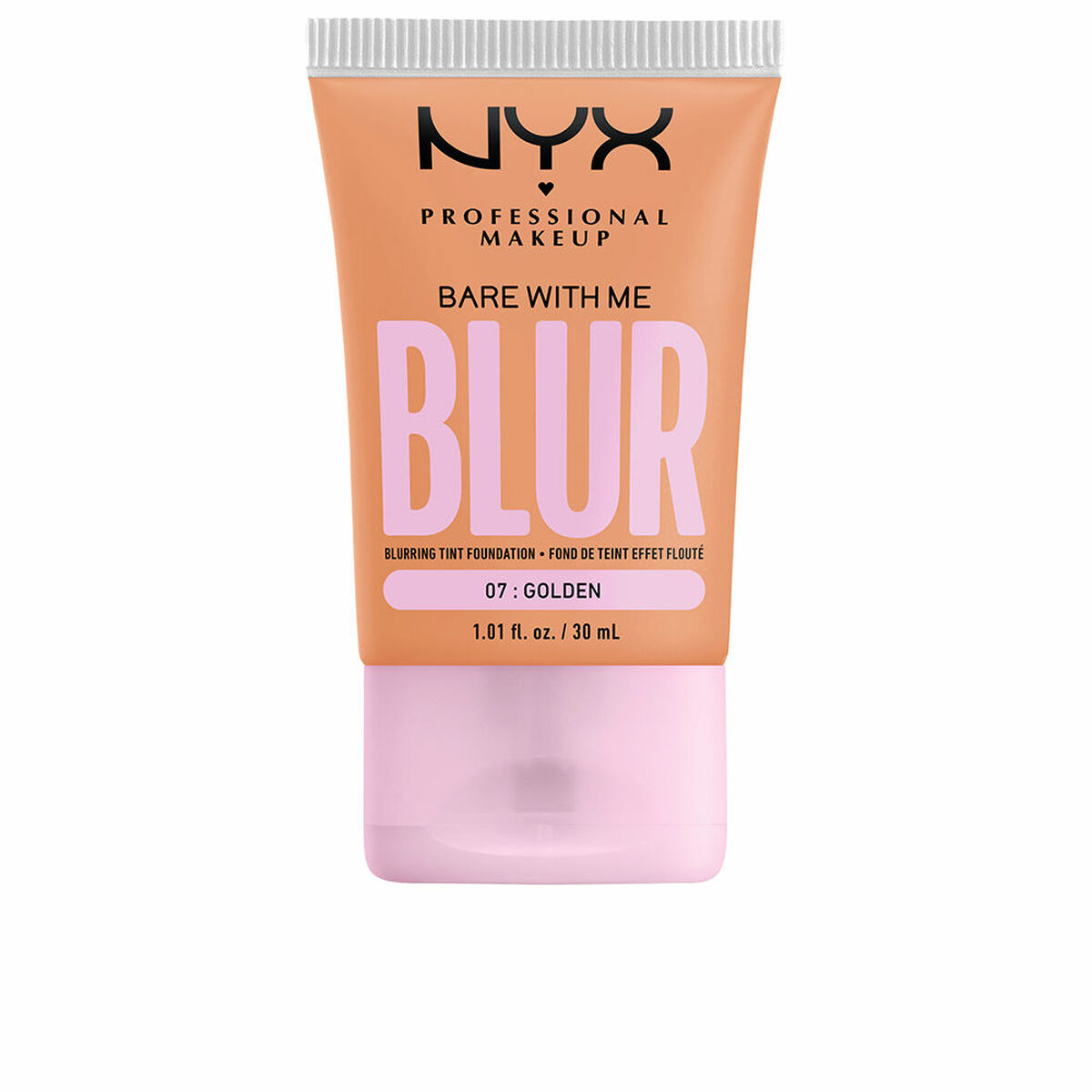 Flytande makeupbas NYX Bare With Me Blur Nº 07- golden 30 ml