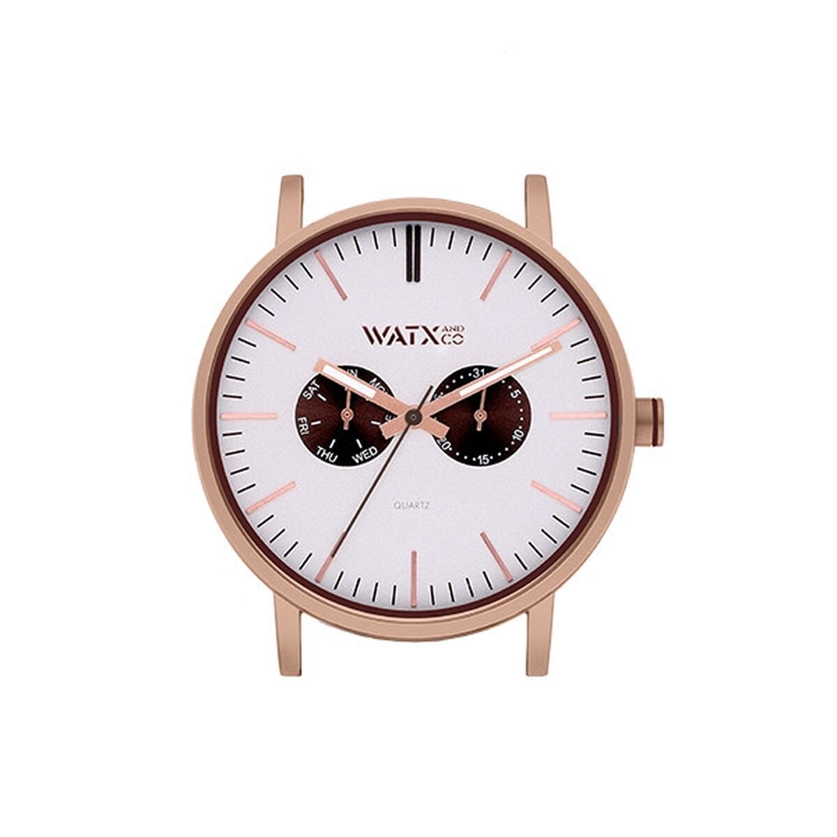 Unisexklocka Watx & Colors WXCA2735  Grå Rosa Silvrig (Ø 44 mm)
