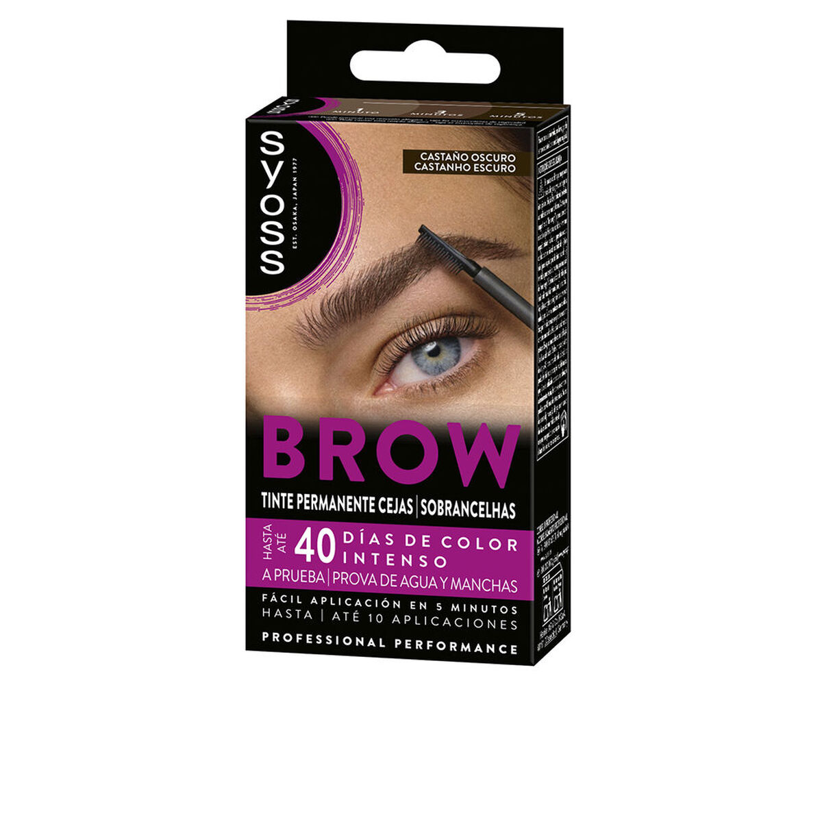 Ögonbryn färgade Syoss BROW TINT Mörkbrunt