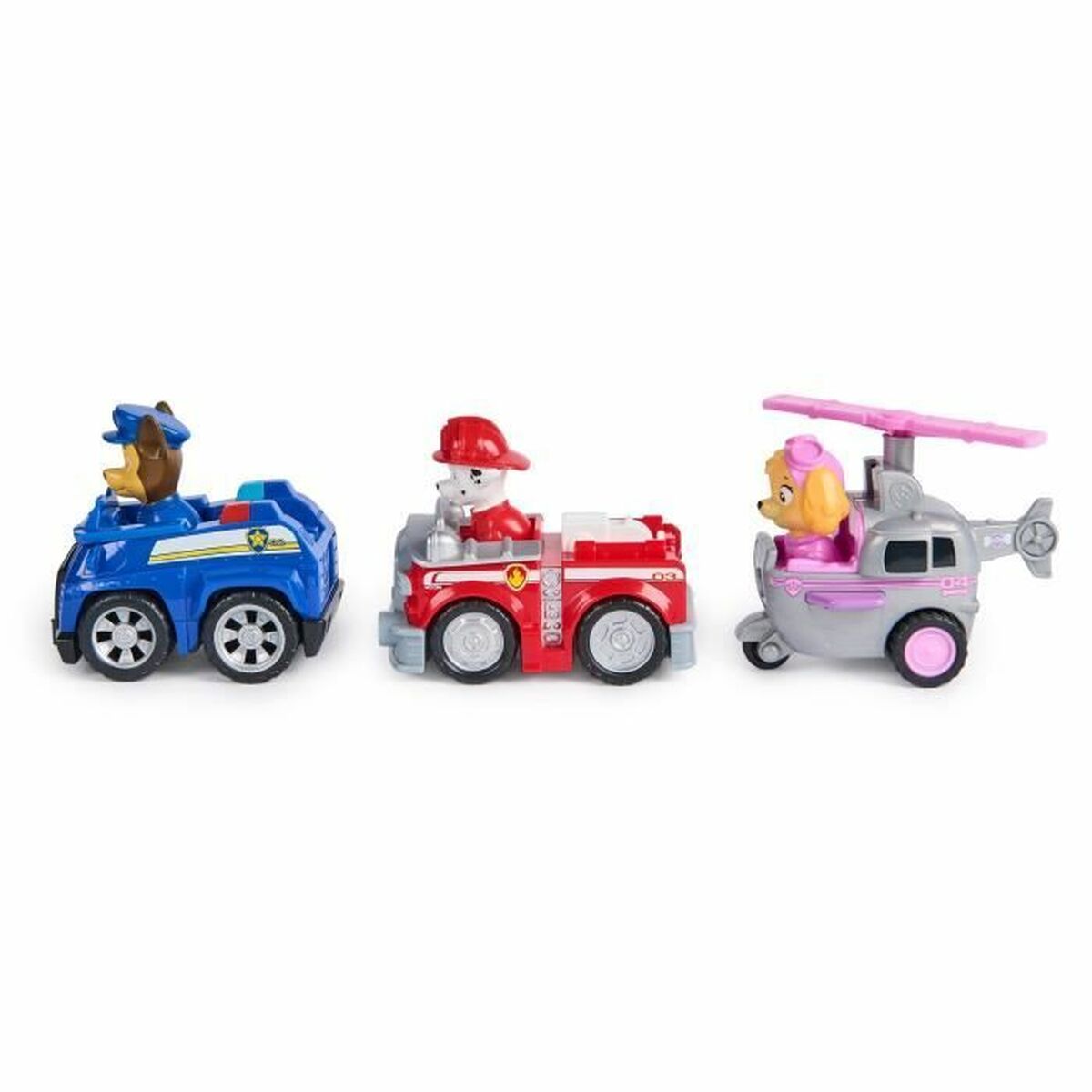 Tillbehör till dockhus Spin Master PACK DE 3 VEHÍCULOS DE FRICCIÓN RETRO Paw Patrol Röd
