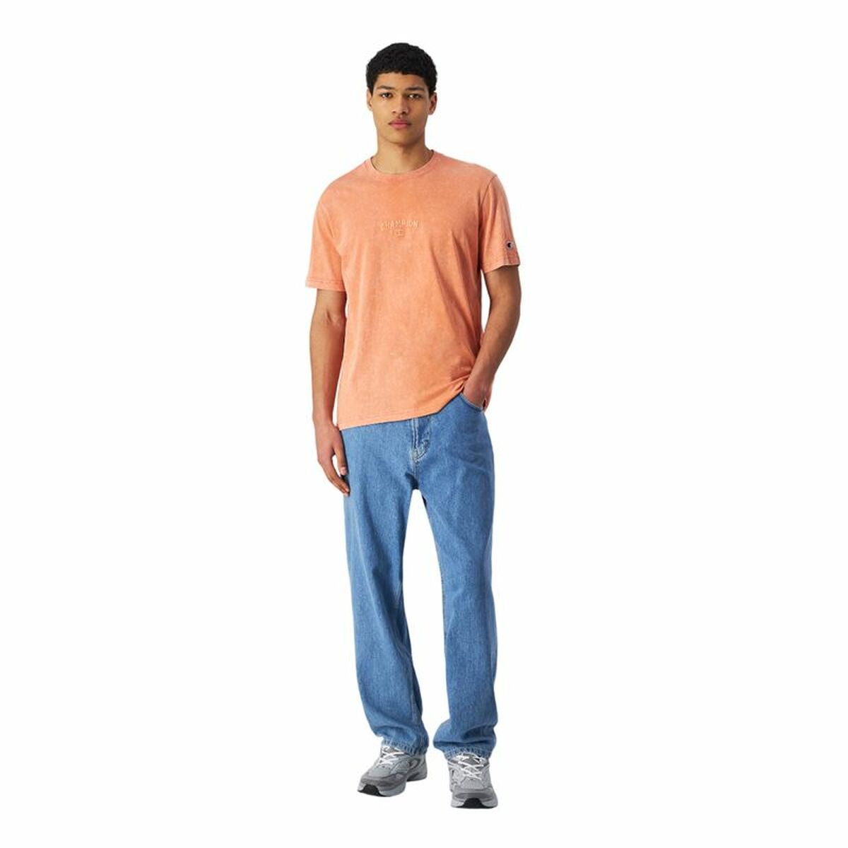 T-shirt med kortärm Herr Champion SS Orange - 2