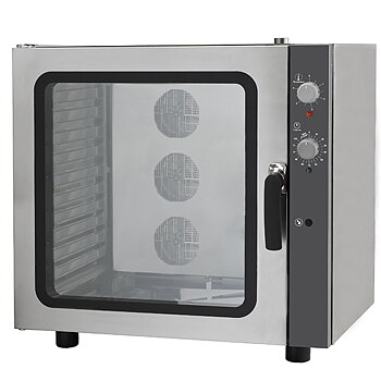 Elektrisk varmluftsugn med luftfuktare, mekanisk kontroll, 10x 60x40, 1 grill ingår
